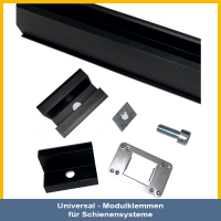 Endklemme 30mm schwarz universal