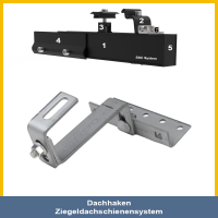 Verstellbarer Haken 145mm für Pfannen - Schrägdach