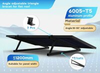 Modulhalterung SCHWARZ zum horizontalen Monage für 1...