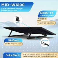 Modulhalterung SCHWARZ zum horizontalen Monage für 1...