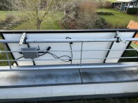 Modulhalterung zur horizontalen Montage am Balkon für 1 Modul