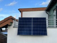 Modulhalterung zur horizontalen Montage am Balkon für 1 Modul