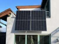 Modulhalterung zur vertikalen Montage am Balkon für 1 Modul