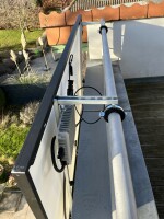 Modulhalterung zur vertikalen Montage am Balkon für 1 Modul