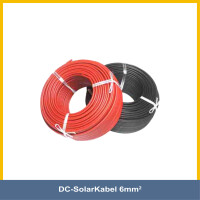 DC Solarkabel H1Z2Z2-K 1×6.0mm² rot